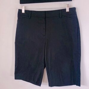 Talbots “Perfect Short” Stretch 10.5” Inseam Women’s Size 8 Black Cotton Shorts